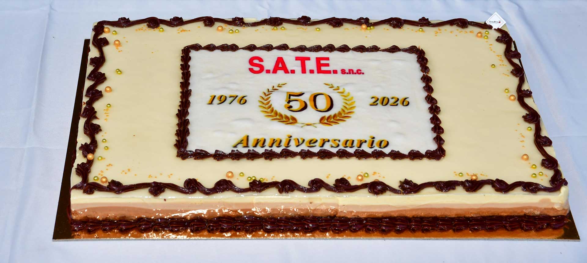 SATE-snc-IMOLA-2045 Torta di commemorazione per i nostri primi 50 anni